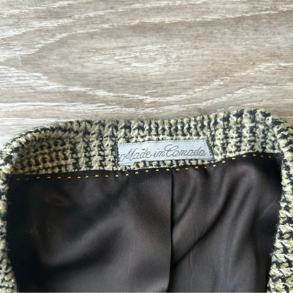 Vintage Bellissimo Hill Wool Blend Plaid Blazer Union Made in Canada - Picture 9 of 16